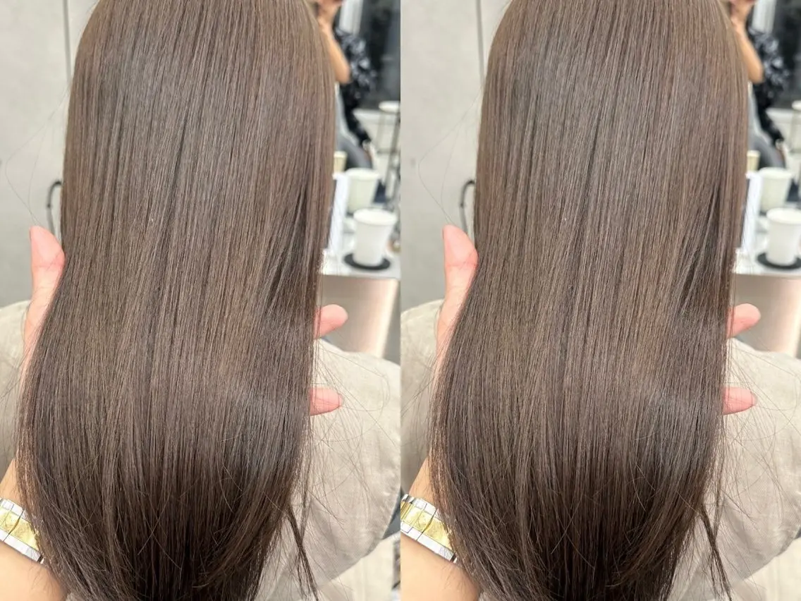ロング カラー カット ヘアカラー トリートメント レイヤー/縮毛矯正 マスター✨️タケルのヘアスタイル