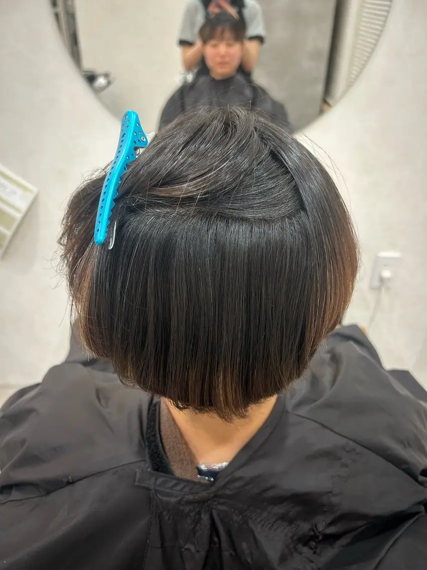 ショート 縮毛矯正 トリートメント 小野 茜音のヘアスタイル