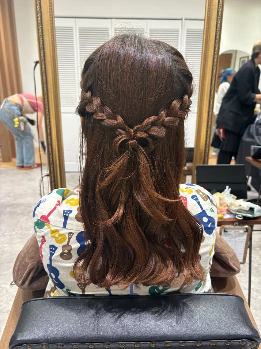 ヘアアレンジ ピンクカラーアレンジ 🩷AYANA🩷のヘアスタイル