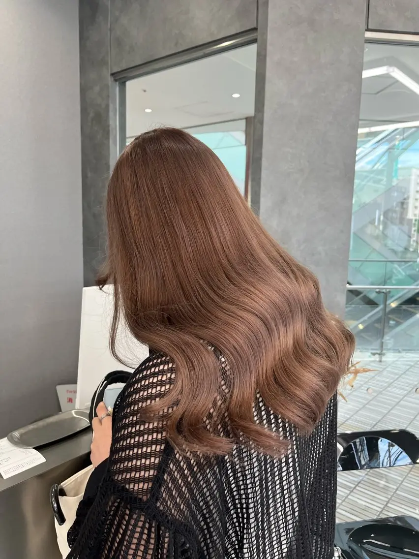 ロング カラー ベージュカラー ブリーチ ブラウンカラー ブラウンベージュ 透明感カラー 韓国ヘア🖤/透明感 shihoのヘアスタイル