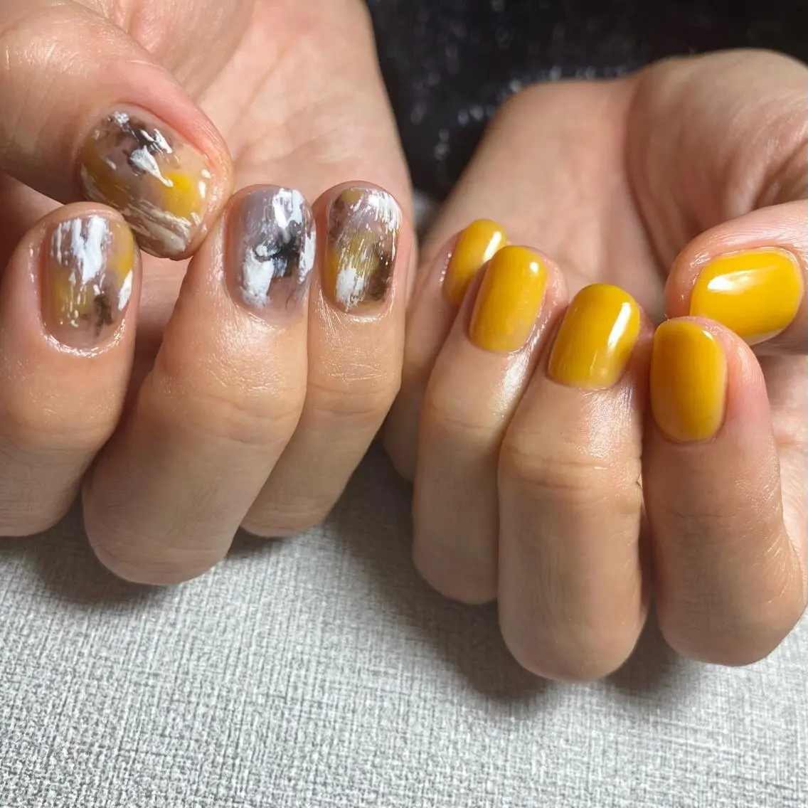 ネイル アートネイル ニュアンスネイル 春ネイル 夏ネイル ハンドネイル 山田 貴子のネイルデザイン
