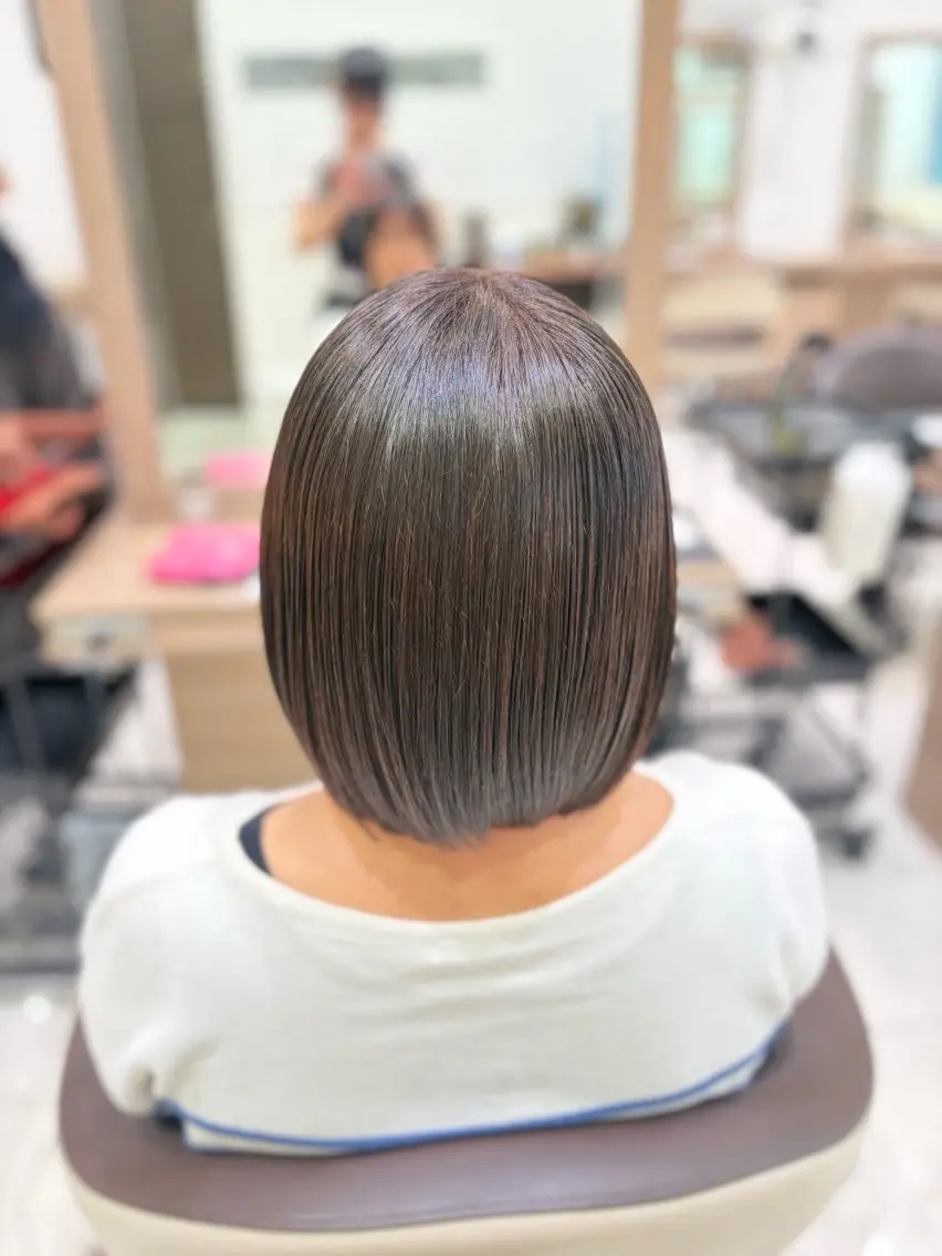 ショート パーマ 🐈‍⬛SARA🎀 艶髪縮毛矯正/毛流れのヘアスタイル