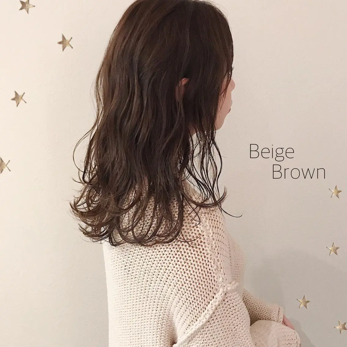 セミロング カラー カット ヘアカラー 市川 千夏のヘアスタイル