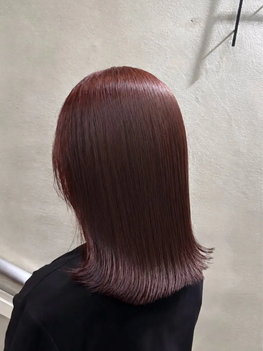 ミディアム ボブ コトノ /透明感カラー🧡のヘアスタイル