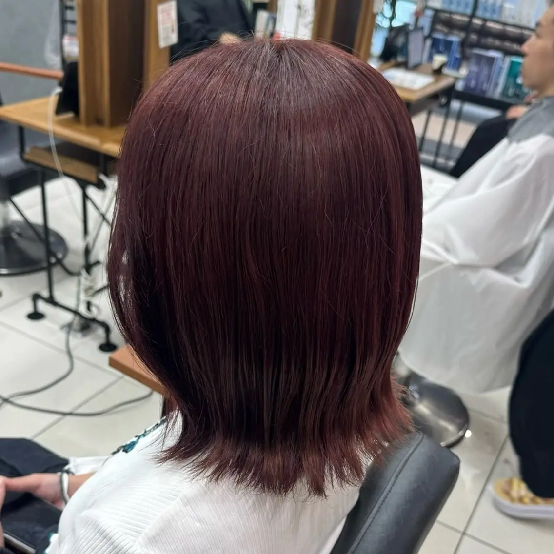 ミディアム カラー ヘアカラー トリートメント ブリーチ/エクステ/ 透明感カラー/さくらのヘアスタイル