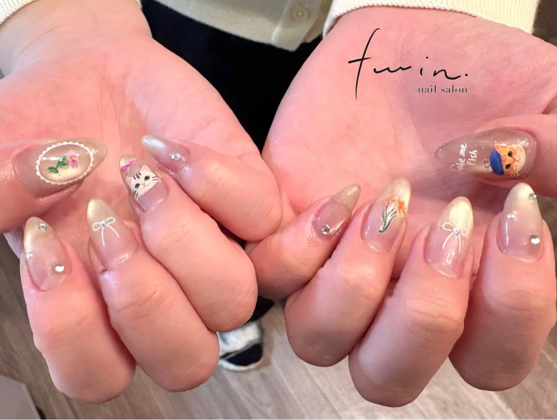 ネイル ハンドネイル twin.riko 塩釜口のネイルデザイン