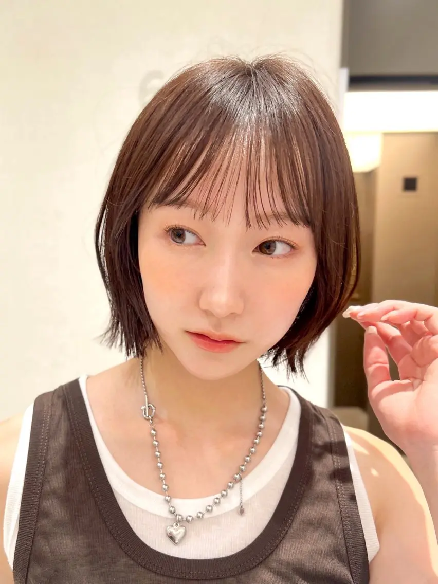 【ご新規様限定クーポン✅】前髪カット➕丸み前髪縮毛矯正🌟(前髪メンテナンスにおすすめ!✨)の写真