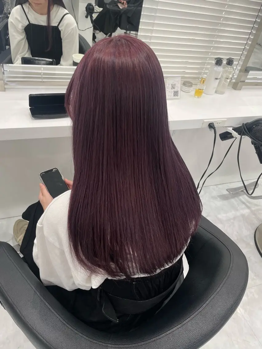 ロング カラー ブリーチ ダブルカラー 髪質改善 トリートメント 大人っぽ韓国🤍ブリ ーチ/mitsukiのヘアスタイル
