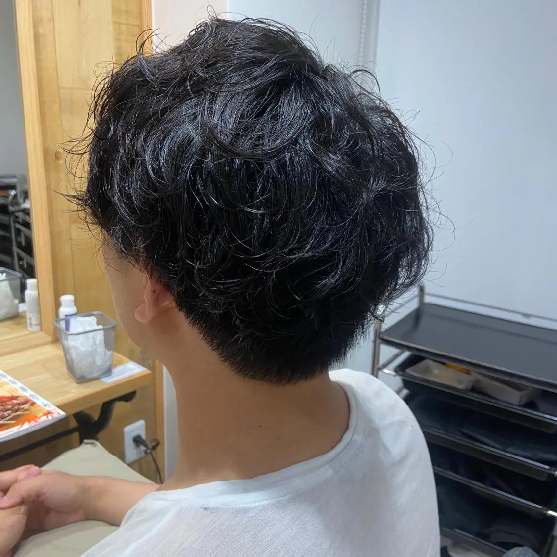 パーマ メンズ ストレートパーマ 🌷レイヤーカット/ フルキシオリ🌷のヘアスタイル