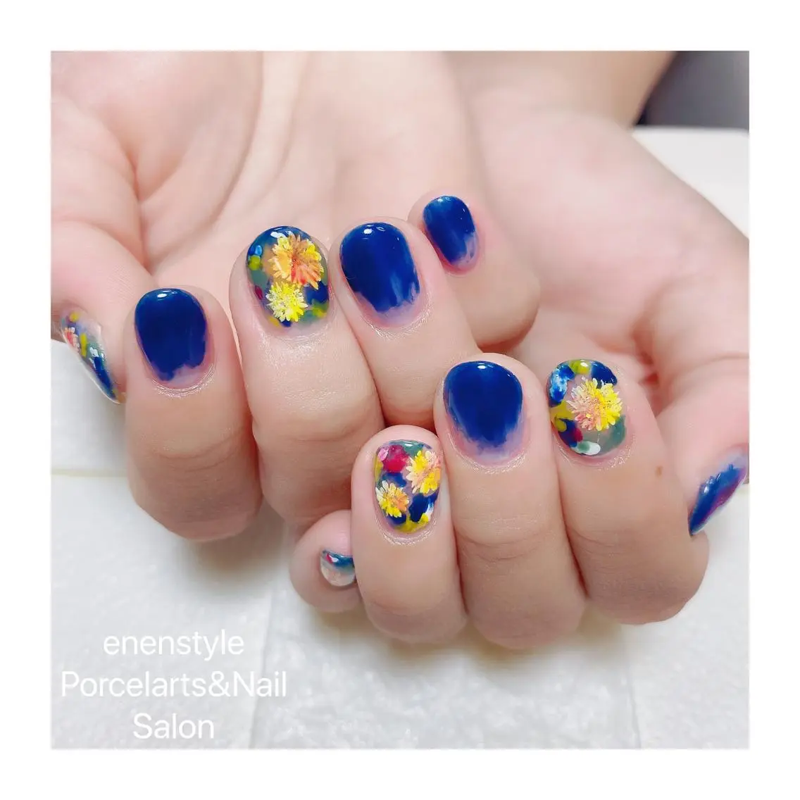 ショート ネイル ハンドネイル 🐾enen style 🐾のネイルデザイン
