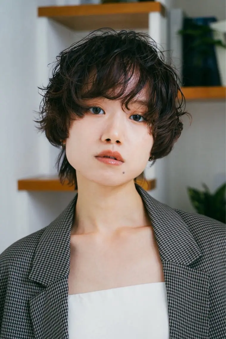 人気NO1メニュー❣️スタイリング苦手でも◎【ショートカット＋ニュアンスパーマ】🫧の写真