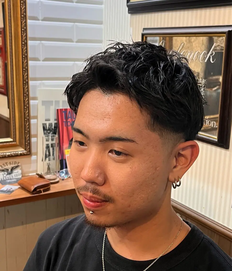 パーマ メンズ 門岡 一沙のヘアスタイル