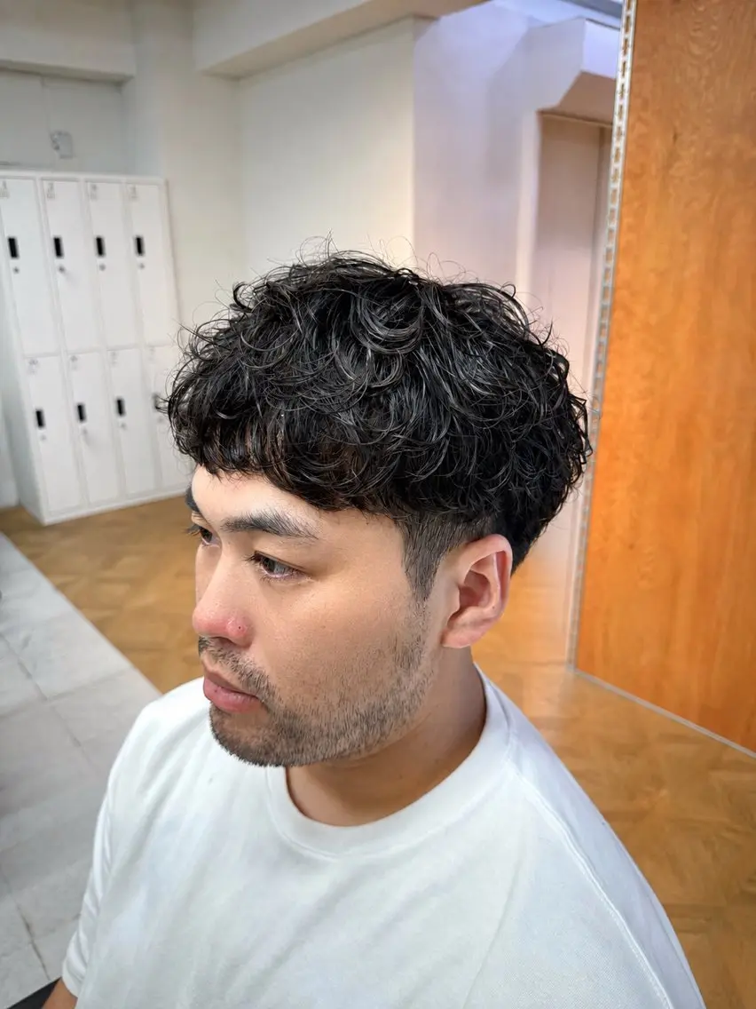ショート パーマ メンズ カット パーマ 立川メンズ特化/ パーマ職人/氣田瞬介のヘアスタイル