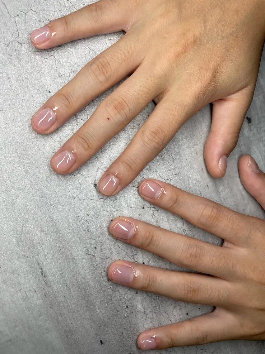 メンズ ネイル クリアネイル ジェルネイル メンズネイル Roi〈ロワ〉 Minakoのネイルデザイン