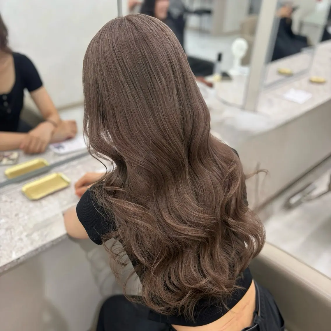 カラー ヘアカラー トリートメント ハイトーン/モテ髪 🎀hina🎀のヘアスタイル