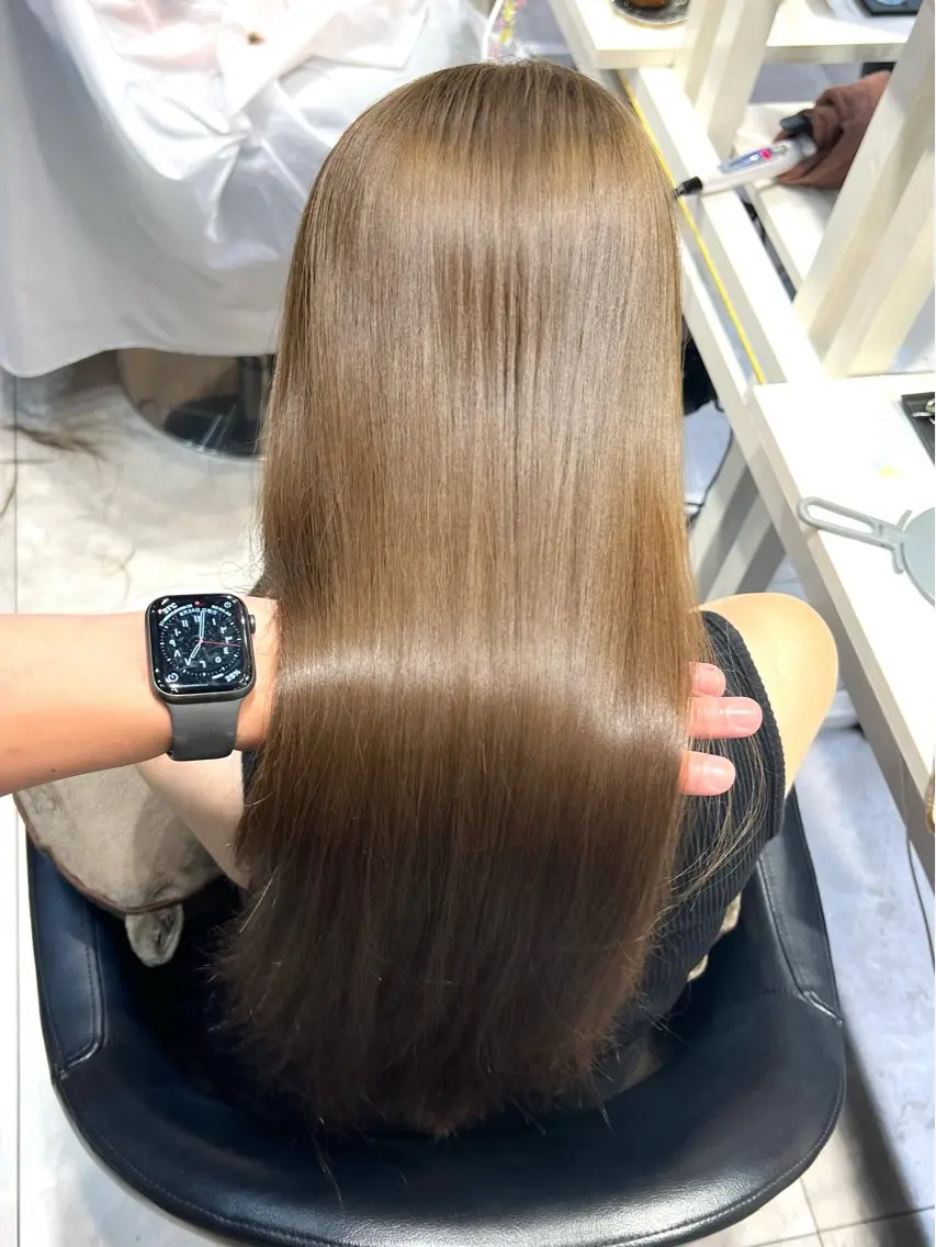ロング カット ヘアカラー トリートメント 恵比寿韓国レイヤー× 艶透明感カラー大場のヘアスタイル