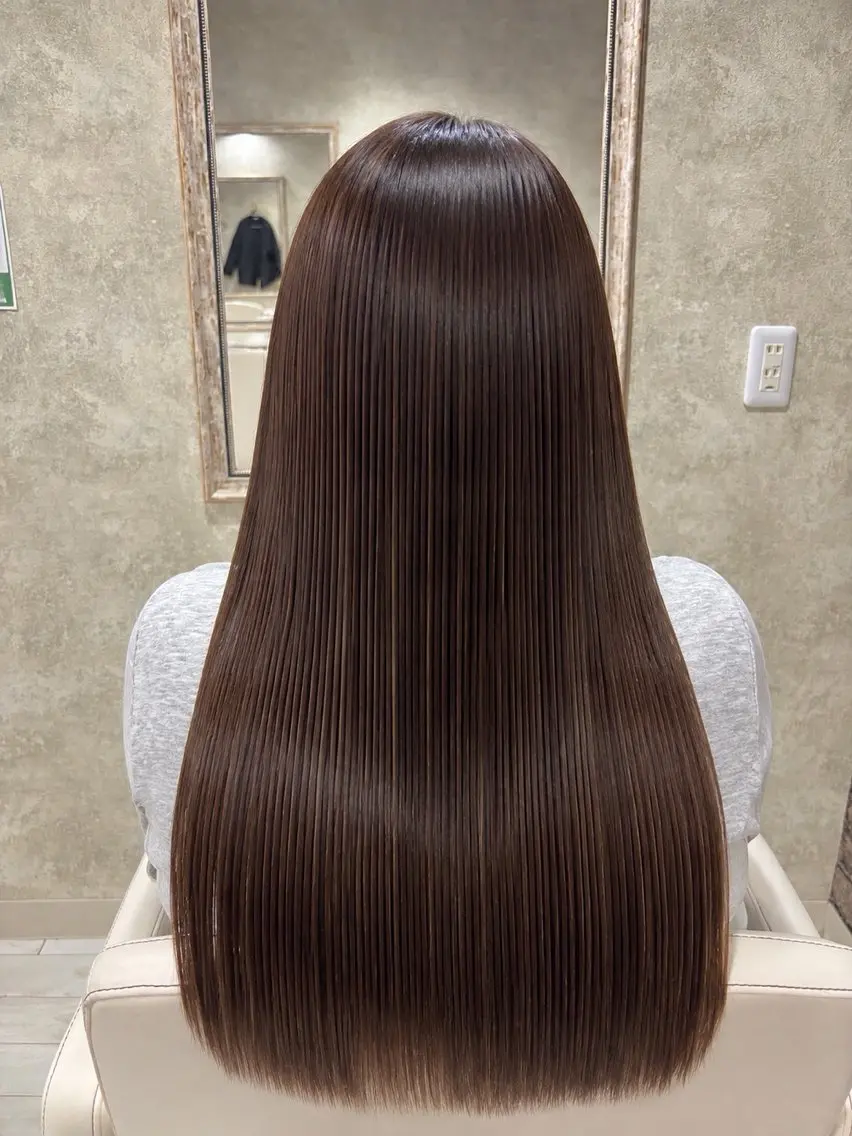 ロング 髪質改善 縮毛矯正 カット 縮毛矯正 トリートメント 無料カット charm美容室のヘアスタイル