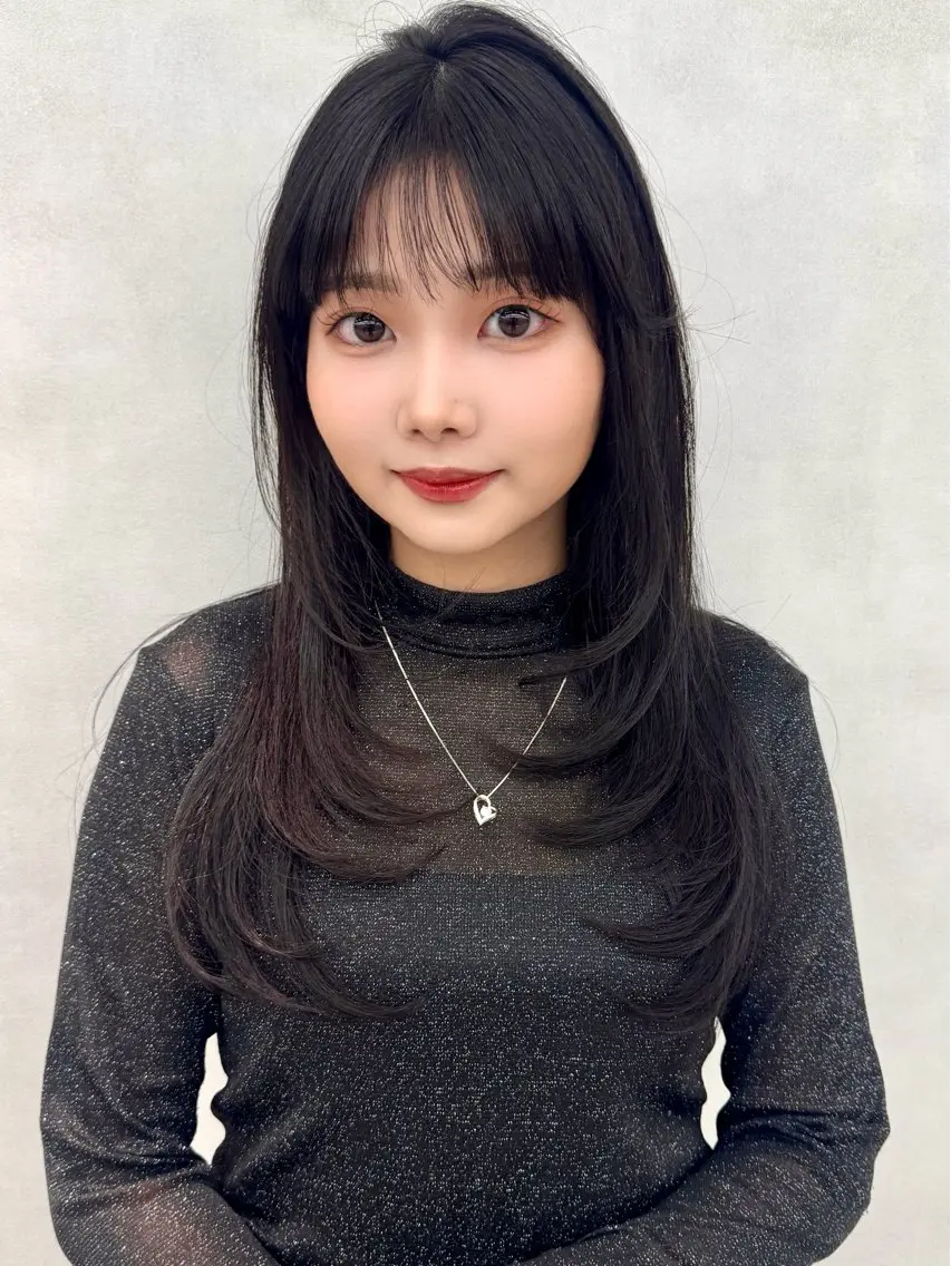 ロング カラー ブラウンカラー 透明感カラー ダークブラウン ﾘｵ艶髪️🫧 透明感カラー🦋のヘアスタイル