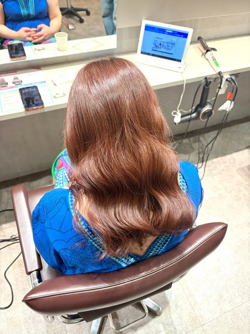 カラー ブラウンカラー ヘアカラー 楠原 彩加のヘアスタイル