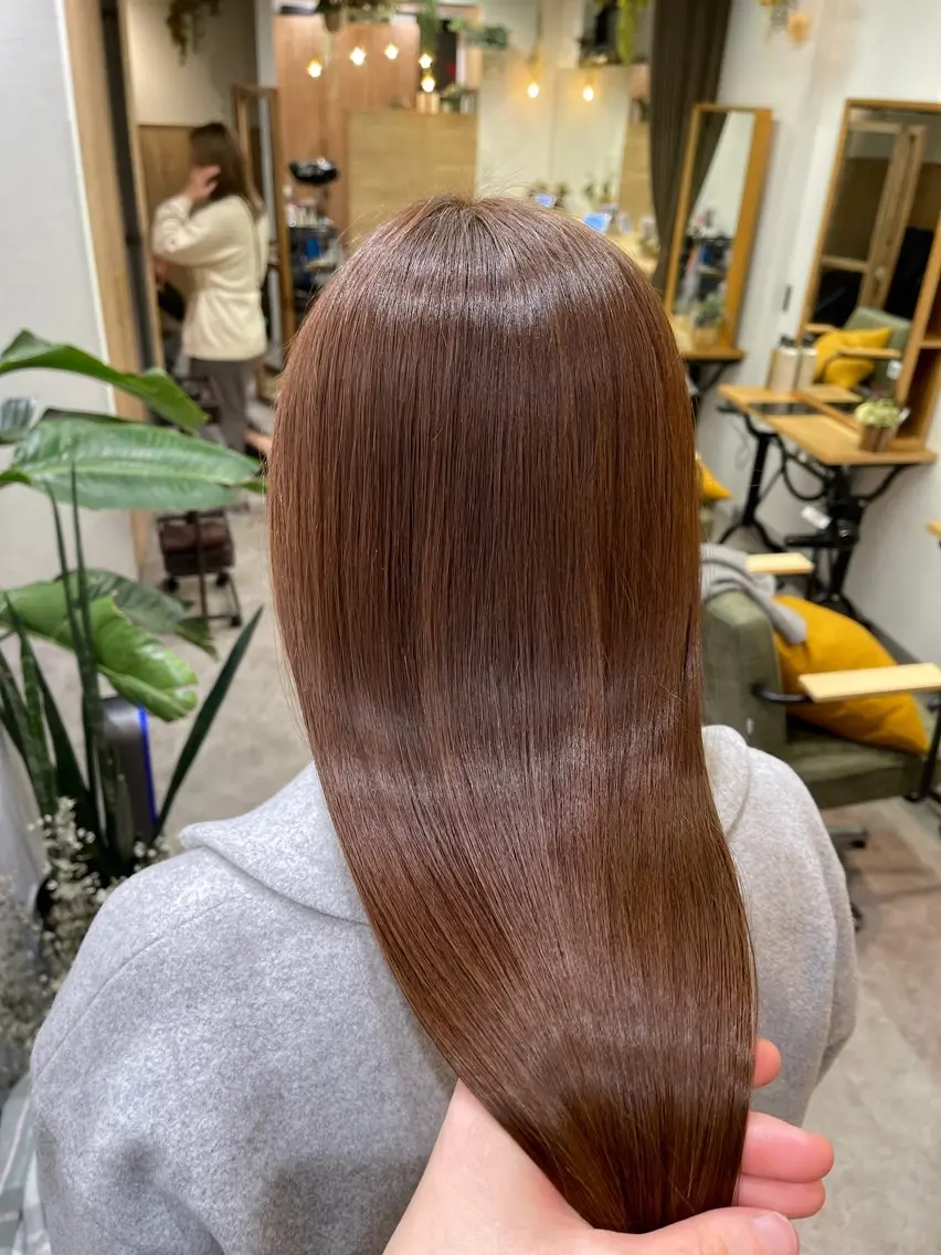 ロング カラー ベージュカラー 透明感カラー ヘアカラー うる艶カラー 顔周りカット♡ikuのヘアスタイル