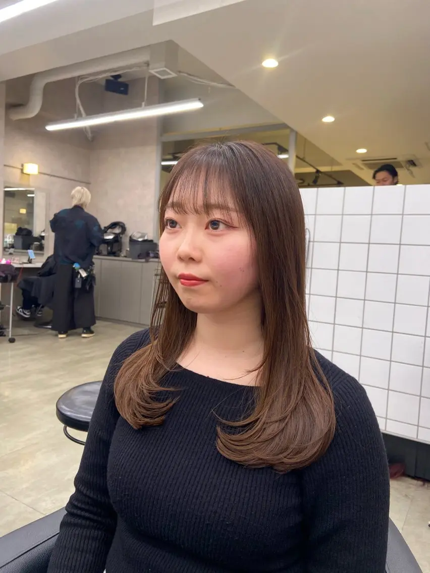 ミディアム カラー ヘアアレンジ Over hair_ misakiのヘアスタイル