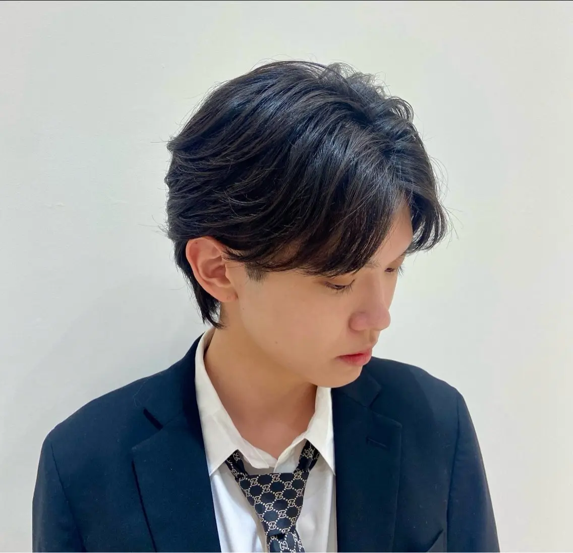 ショート メンズ カット パーマ 片瀬 結のヘアスタイル