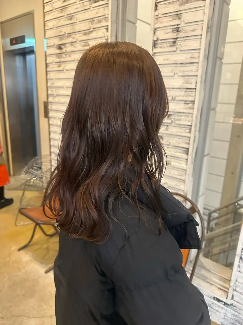 セミロング カラー ヘアカラー 名古屋カラー ひかりのヘアスタイル
