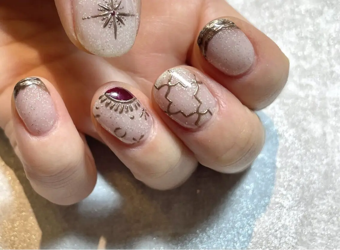 ネイル なんば7nail YUZUHAのネイルデザイン