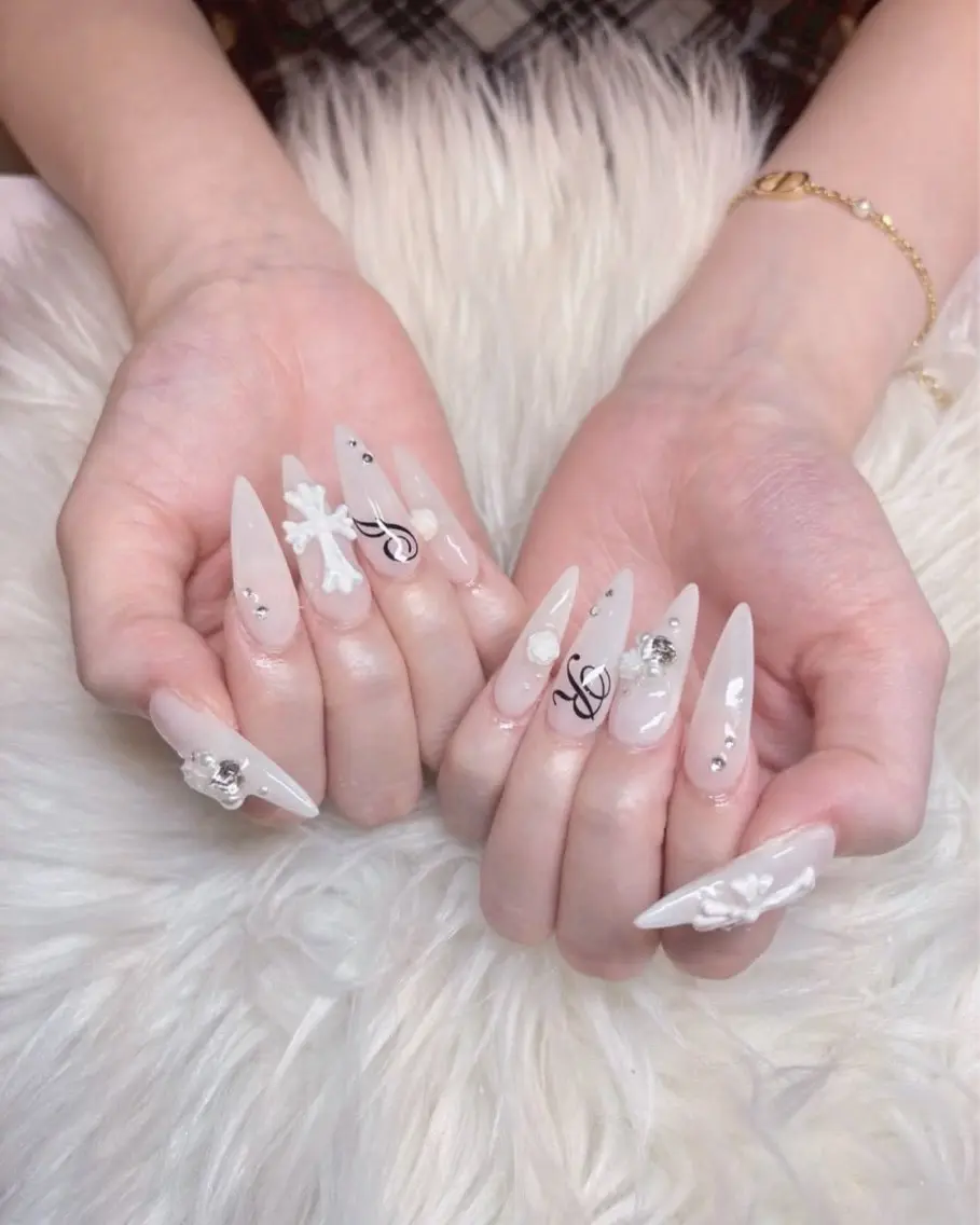 ネイル アートネイル 長さ出し フラッシュネイル ジェルネイル 韓国ネイル ハンドネイル Yuri.nail studioのネイルデザイン