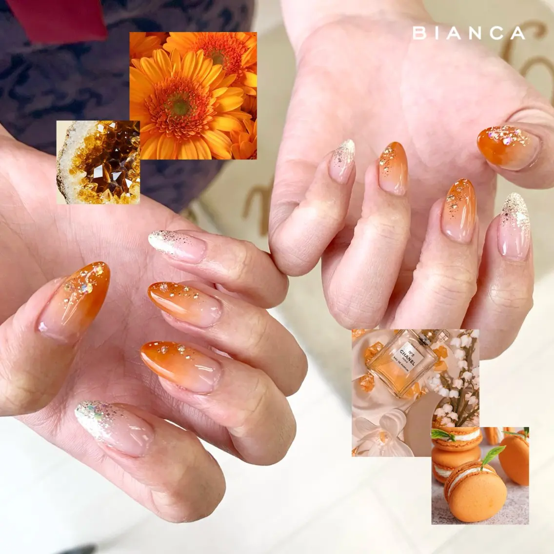 ネイル フラッシュネイル フレンチネイル ジェルネイル グラデーション マグネットネイル Bianca大宮 Nail＊森澤のネイルデザイン