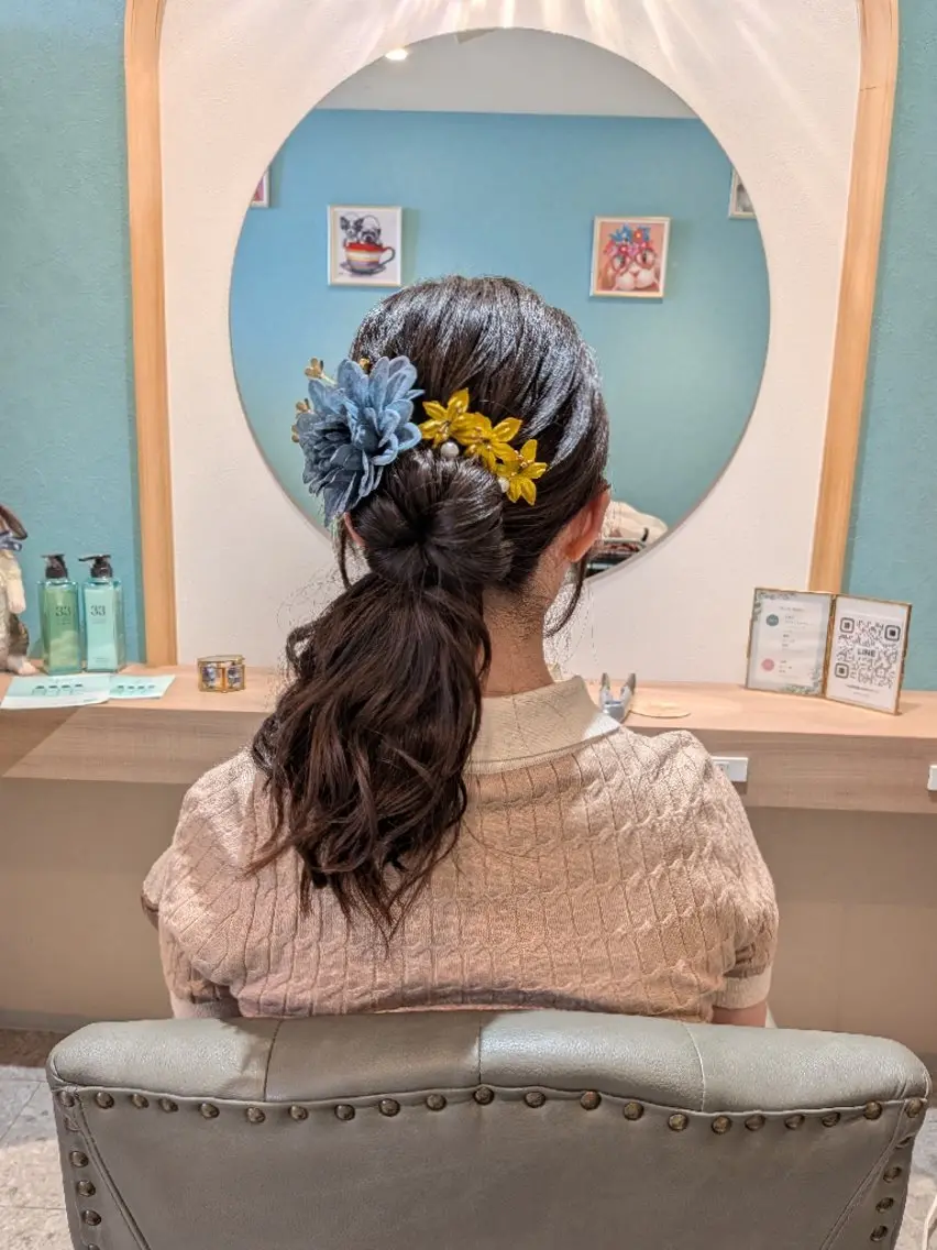 ロング 浴衣 ヘアセット モデル募集中🌴🌞 Rinka🌞🌴のヘアスタイル