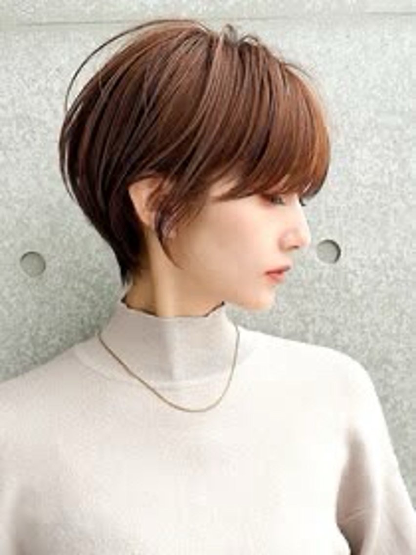 ショート カラー ショートボブ ボブ くびれヘア ショートヘア 無料募集/大人可愛い ショートカット 日向のヘアスタイル
