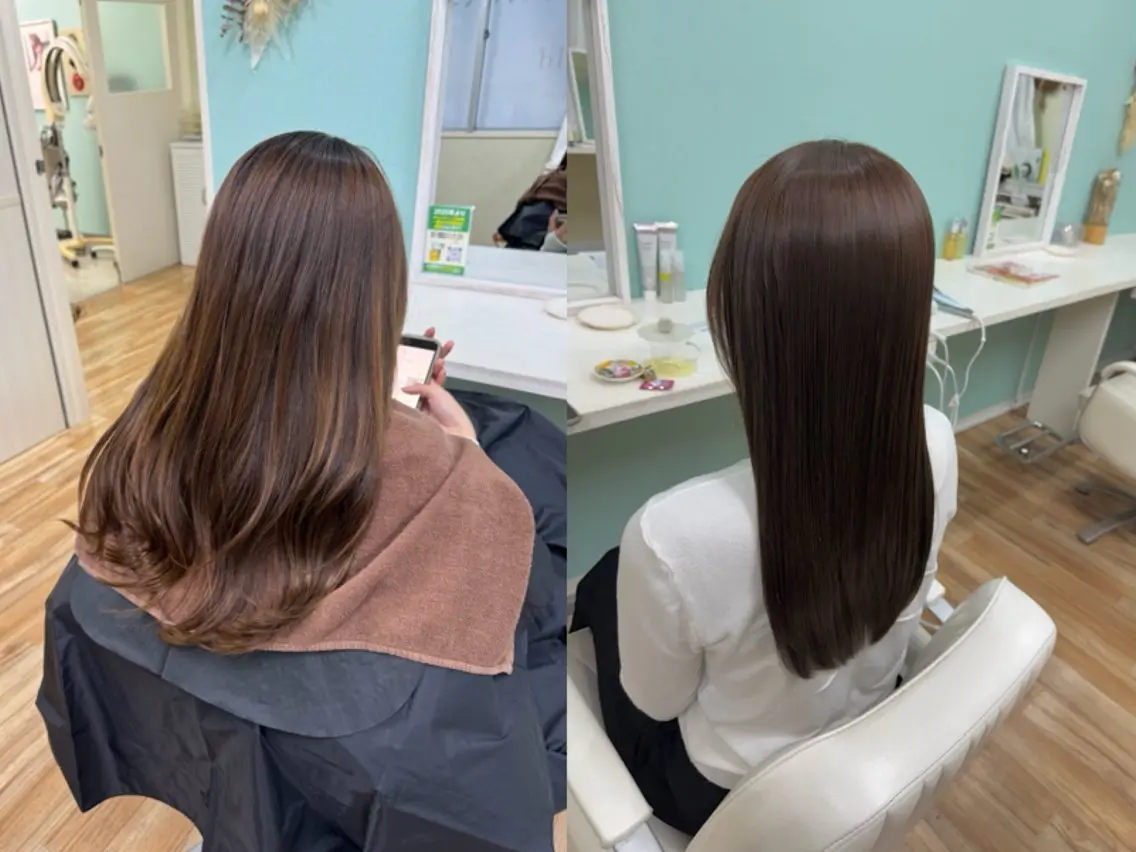 ロング 髪質改善 bloom Cielのヘアスタイル