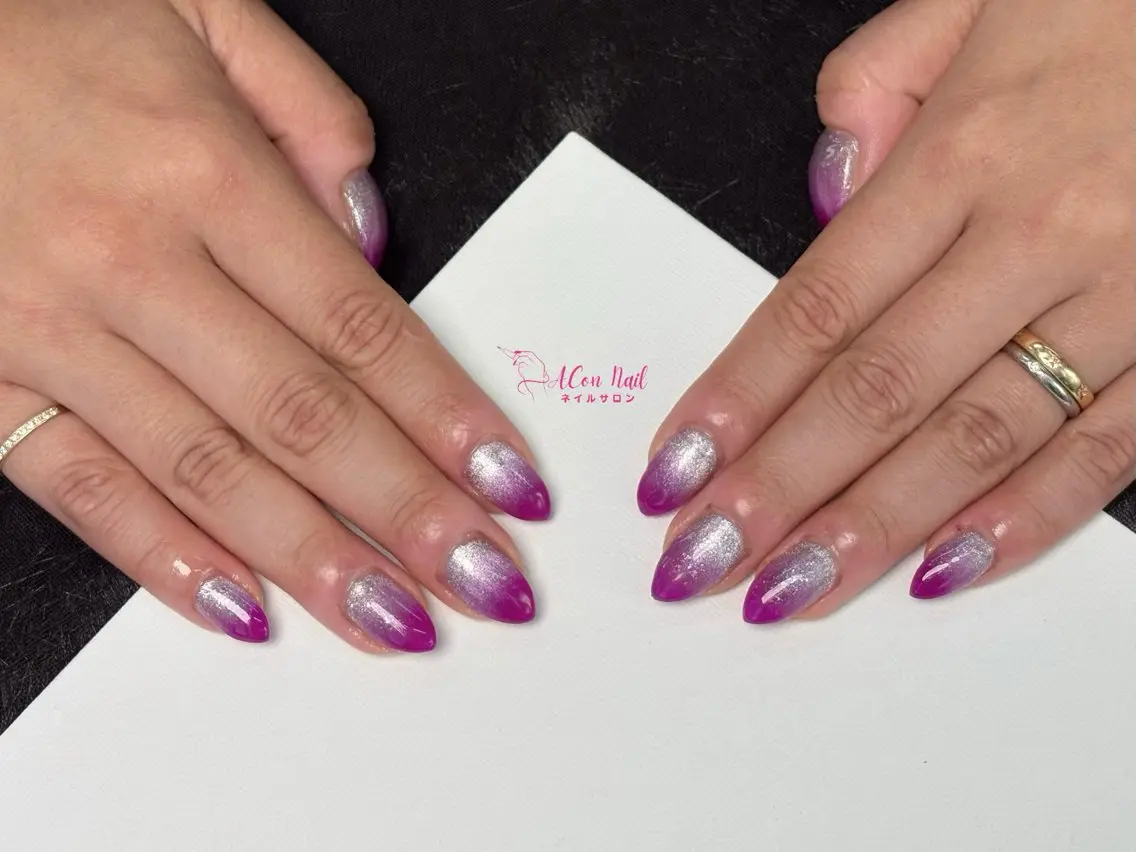 ネイル 桜ネイル 長さ出し フラワーネイル フレンチネイル ジェルネイル ハンドネイル ACon NailSalonのネイルデザイン