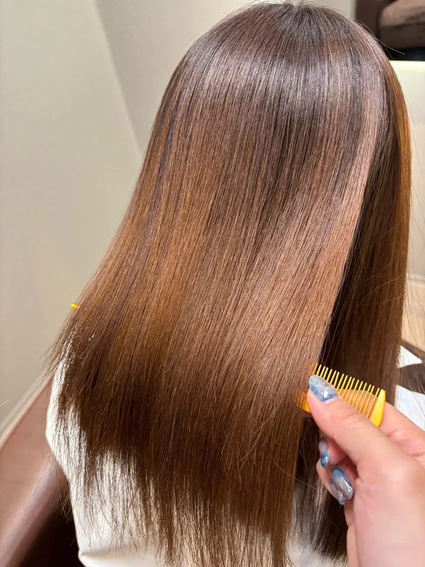 ミディアム 縮毛矯正 🧡Watanabe Rio🧡のヘアスタイル
