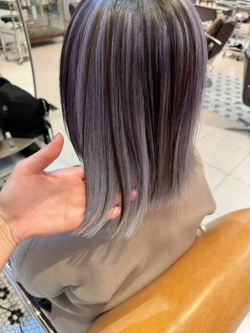 ミディアム カラー ヘアカラー 樋口 夏希のヘアスタイル