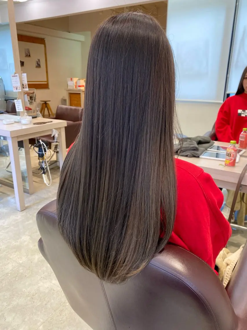 ロング カット 縮毛矯正 トリートメント 坂本 雅哉のヘアスタイル