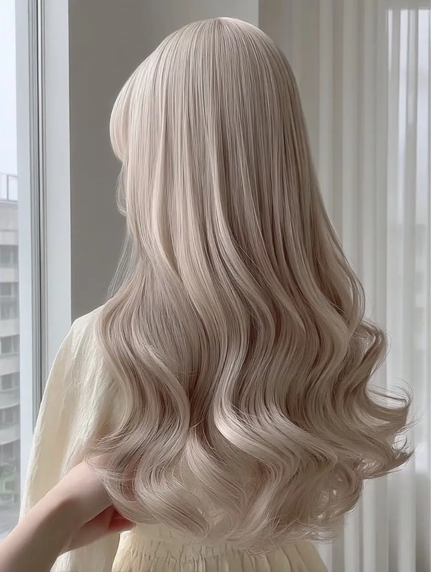 ロング カラー ヘアカラー 渋谷ハイトーン ななかのヘアスタイル
