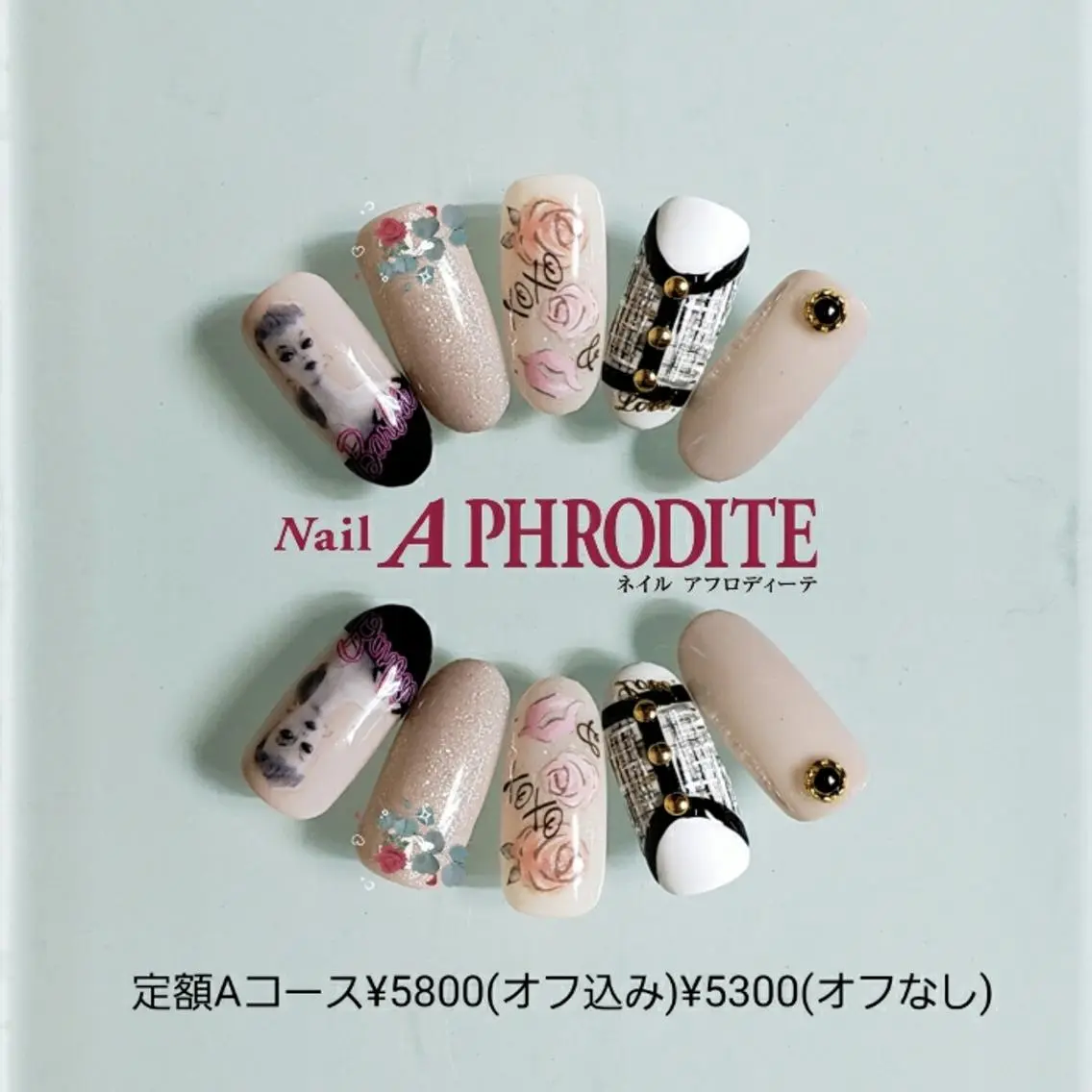 ネイル ロングネイル 持ち込み ニュアンスネイル ハンドネイル Nail Aphroditeのネイルデザイン