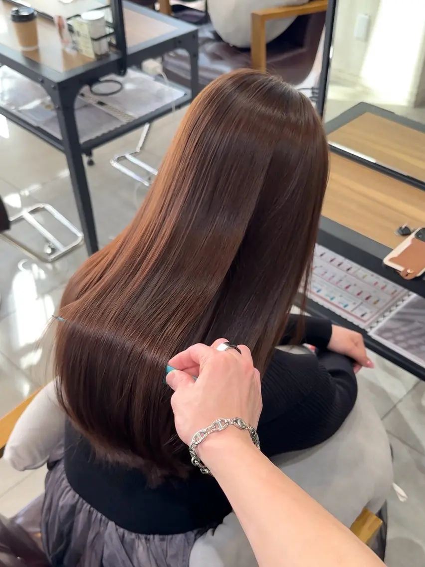 セミロング カラー ヘアカラー 大野 涼真のヘアスタイル