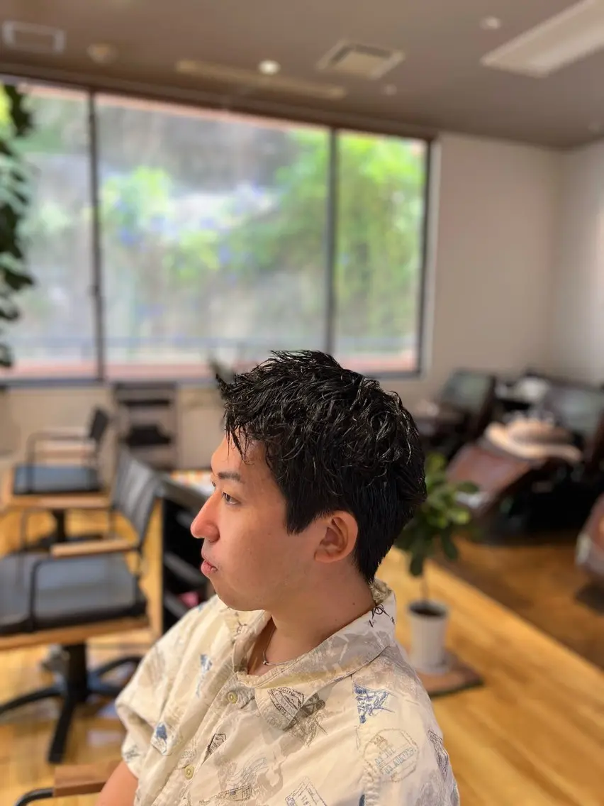 パーマ メンズ カット パーマ 瀬野凌介/メンズ カット/パーマのヘアスタイル