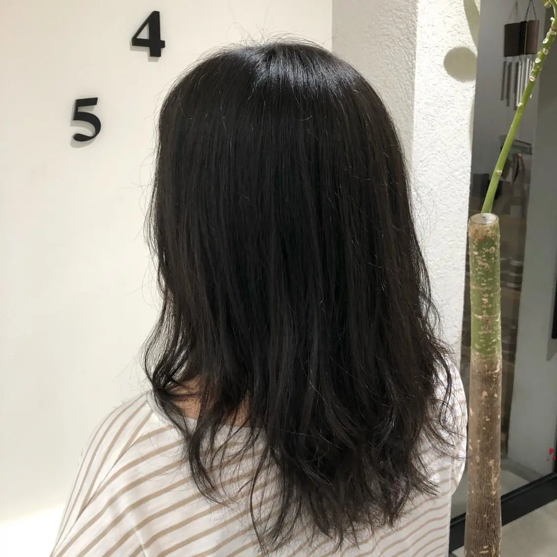 セミロング ヘアケアは お任せ✨✨中田早紀のヘアスタイル