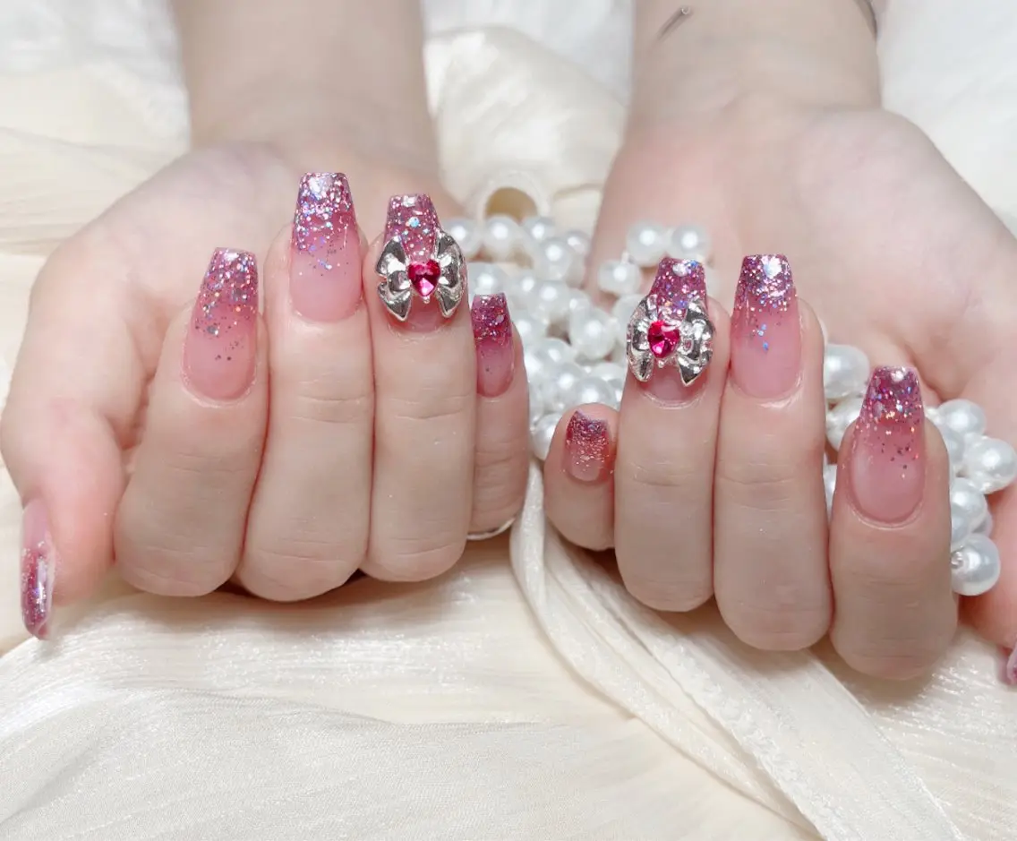 ネイル ハンドネイル M 🌷Nail 長さだし専門店のネイルデザイン