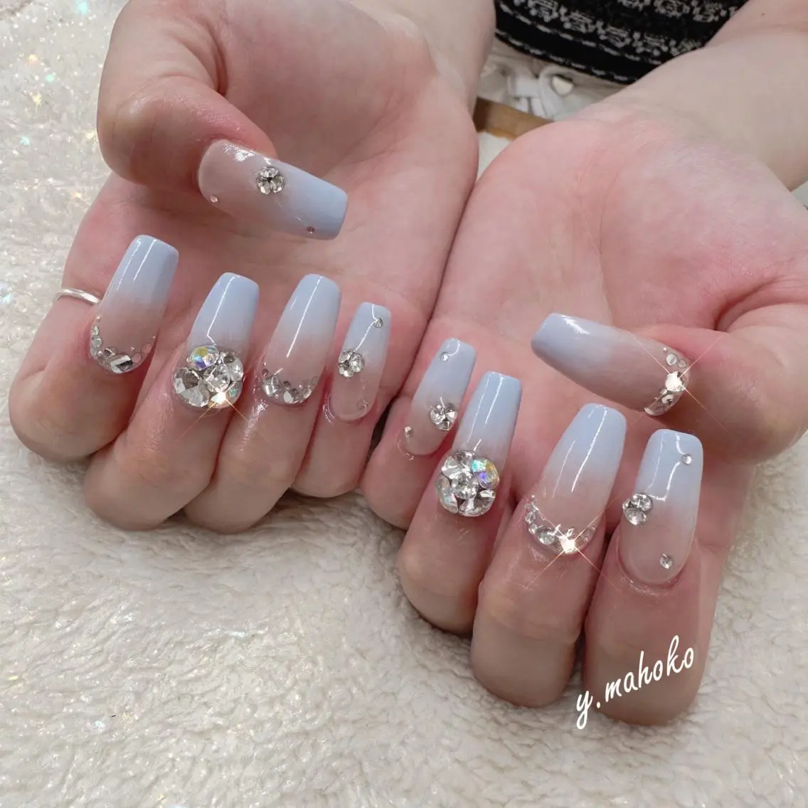 ネイル ハンドネイル パラジェル有/ 長さだし/mahoのネイルデザイン