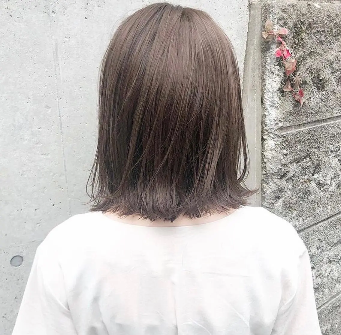 ミディアム カラー カット ヘアカラー トリートメント HATSUMEI ゆうまのヘアスタイル