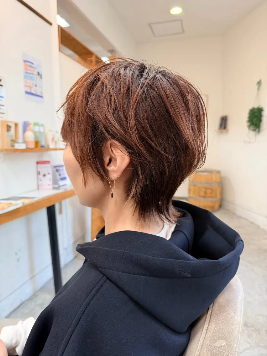 ショート カラー ヘアアレンジ カット ヘアカラー トリートメント 似合わせ×店長 🍊Raimu🍊のヘアスタイル