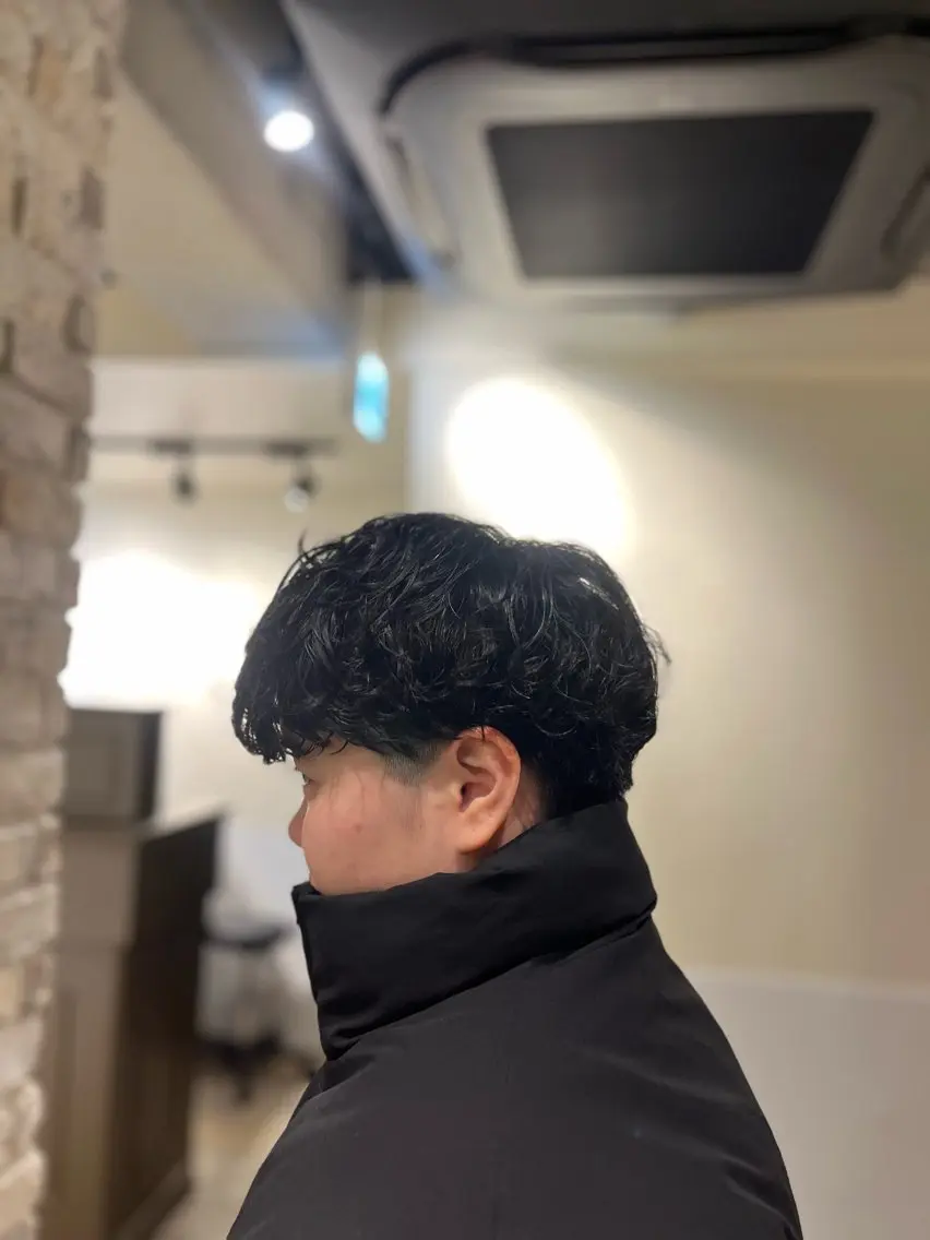パーマ メンズ メンズパーマ プードルパーマ プードルパーマ 縮毛矯正/暖色系 /徳田真緒のヘアスタイル