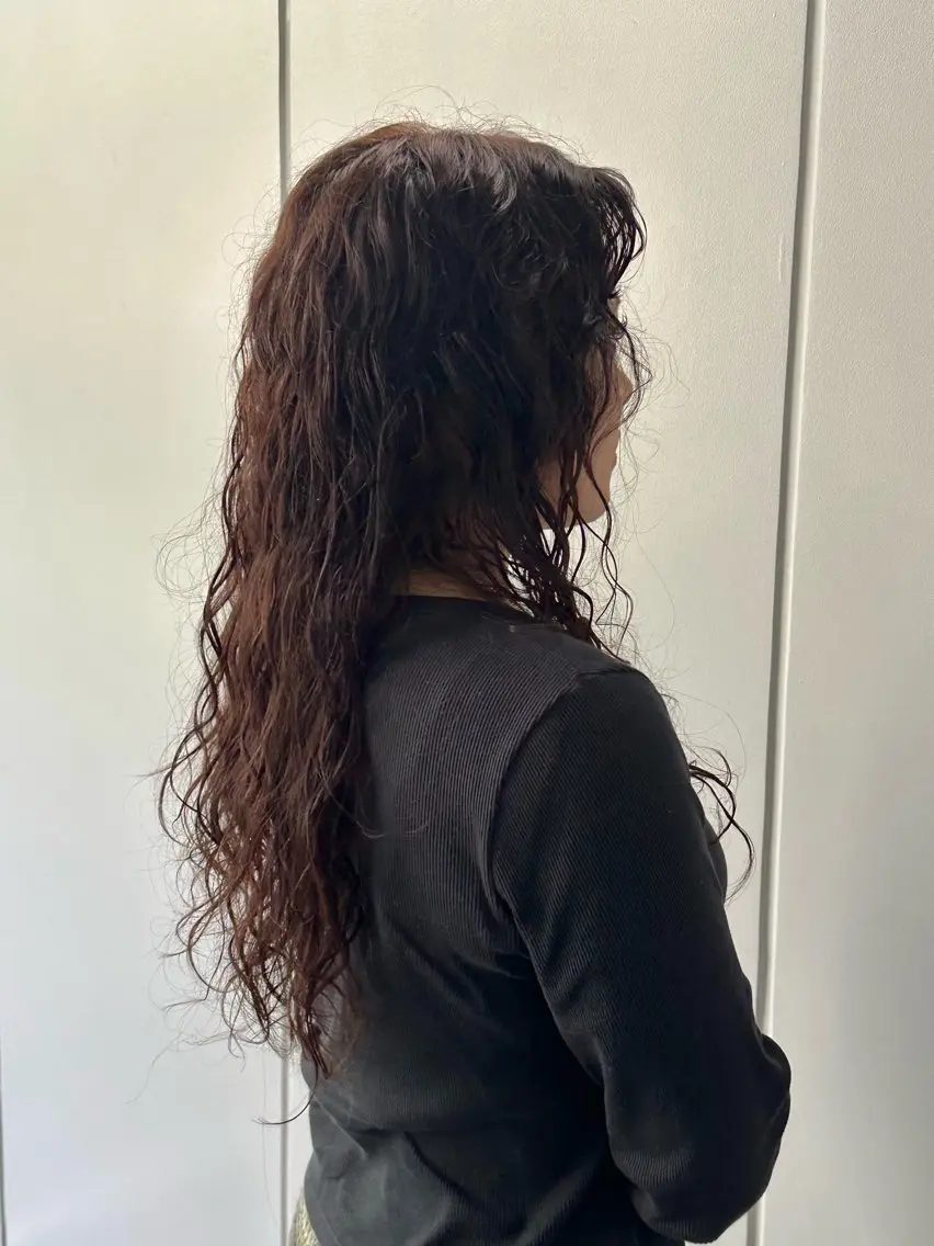 ロング パーマ カット パーマ トリートメント MEG ✨のヘアスタイル