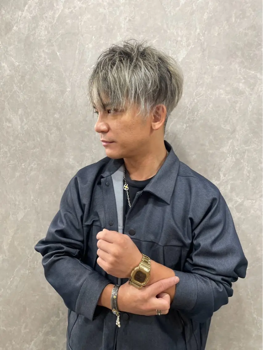 メンズカット+透明感カラーの写真