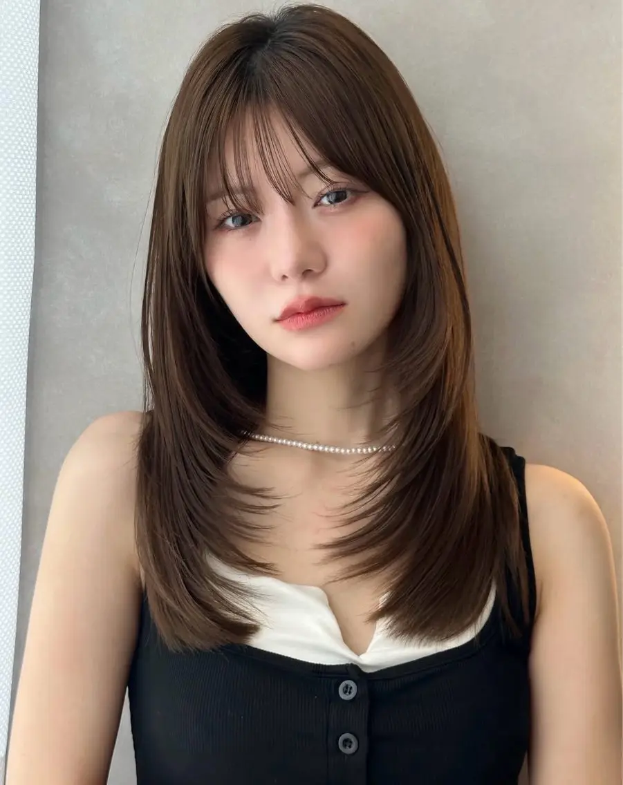 セミロング カラーリスト ヤマトのヘアスタイル